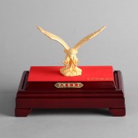 中大展宏图家居摆件 金色里紫铜外镕金风水装饰摆件 送礼办公室镇宅家居装饰摆件 JYG52