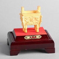 九龙顶家居摆件 金色里紫铜外镕金风水装饰摆件 送礼办公室镇宅家居装饰摆件 JYG76