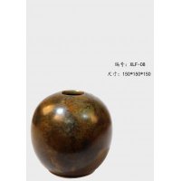 中式简约铜制花盆铜器XLF-08造型摆件家居装饰摆件卧室摆件客厅摆件