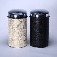 不锈钢时尚客厅垃圾筒 时尚创意花纹感应式垃圾桶 12LCA