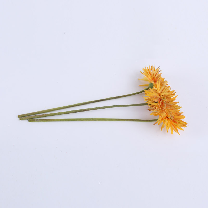 仿真花 黄色非洲菊装饰花 样板房办公室家居客厅茶几摆放装饰花 NF293