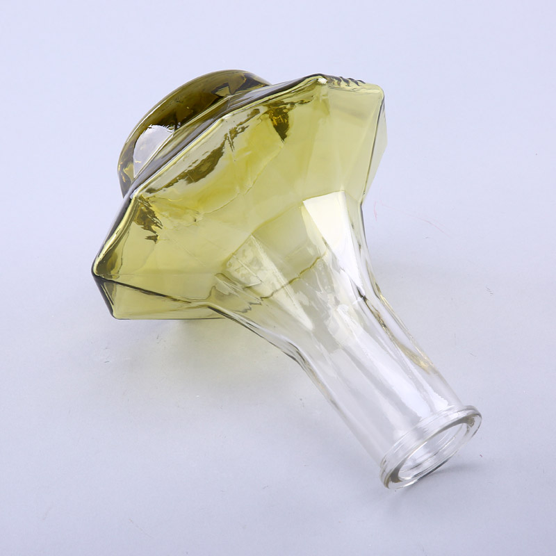 简约绿色玻璃花瓶花器家居玻璃装饰瓶工艺品YL074