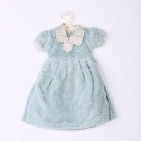 湖蓝色可爱公主裙小衣服擦手巾 ZN211