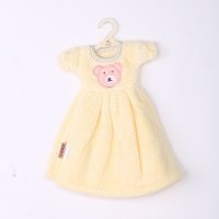 黄色可爱公主裙小衣服擦手巾 ZN214