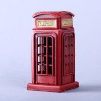 电话亭模型摆件 家居服装店酒吧橱窗陈列软装饰品道具 DMDD312