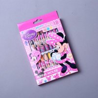 18色米妮蜡笔宝宝画笔儿童彩笔油画棒蜡笔YT05