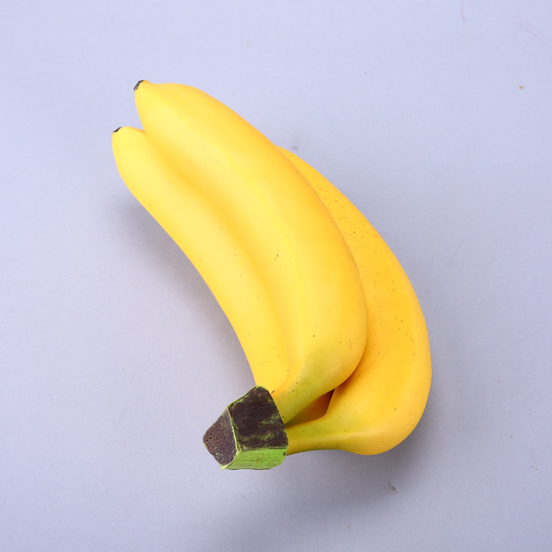 香蕉（3个一串）创意仿真摆件 摄影商店道具厨房橱柜仿真果/食品蔬装饰品 HPG414