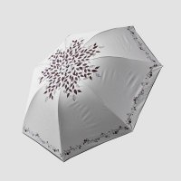 创意暗香疏影伞 折叠小清新两用双层遮阳伞色胶防晒 超轻七伞骨三折伞 R1027