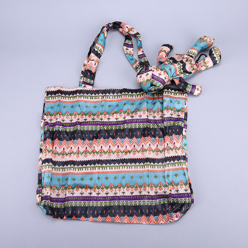 小熊收藏式环保袋 时尚花纹便携环保袋可爱公仔包包 GY044