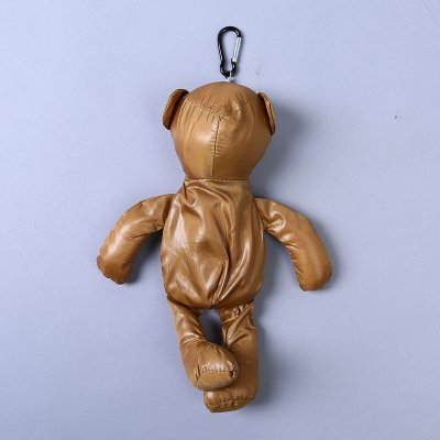 小熊收藏式环保袋 时尚简约纯色便携环保袋可爱公仔包包 GY62