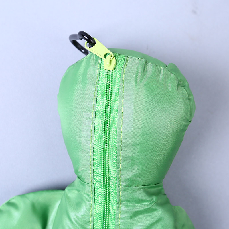 小熊收藏式环保袋 时尚简约纯色便携环保袋可爱公仔包包 GY655