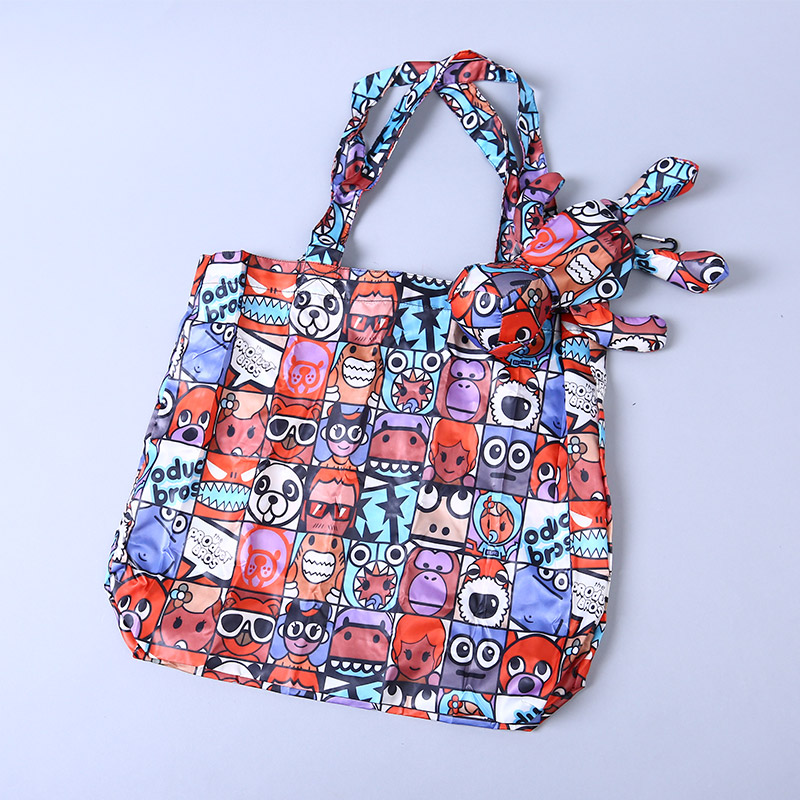 小熊收藏式环保袋 时尚创意花纹便携环保袋可爱公仔包包 GY794