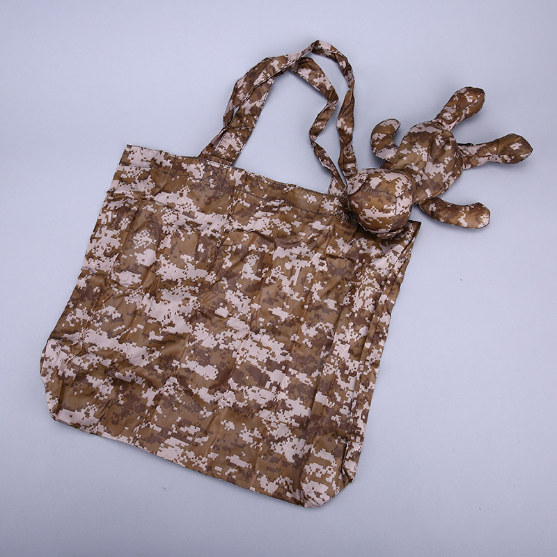 小熊收藏式环保袋 时尚创意花纹便携环保袋可爱公仔包包 GY154