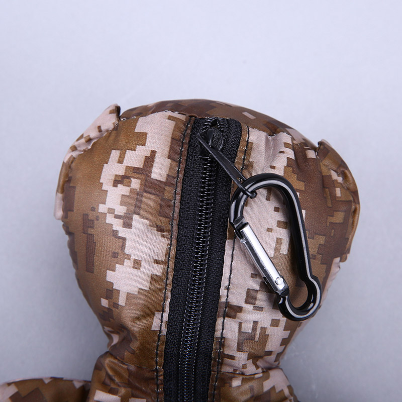小熊收藏式环保袋 时尚创意花纹便携环保袋可爱公仔包包 GY155