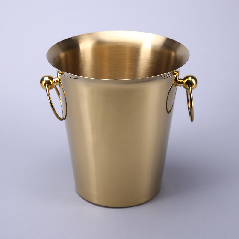 欧式冰桶（金色） 不锈钢冰桶红酒桶冰粒桶香槟桶 ZS391