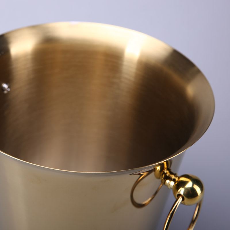 欧式冰桶（金色） 不锈钢冰桶红酒桶冰粒桶香槟桶 ZS394