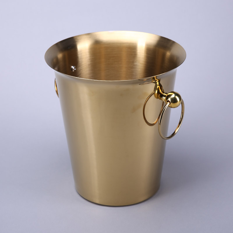 欧式冰桶（金色） 不锈钢冰桶红酒桶冰粒桶香槟桶 ZS392