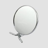 大号圆形可折叠手柄镜 金属台镜 简约家居用品 梳妆镜 化妆镜 美容镜 批发