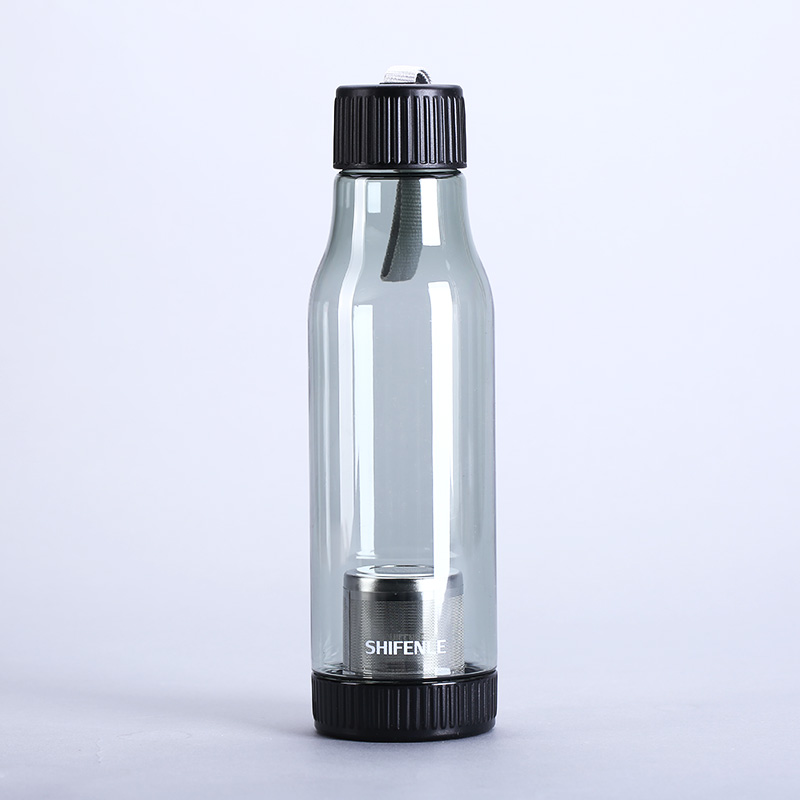玻璃滤茶杯双层透明水杯耐热带过滤网水杯SFL2012