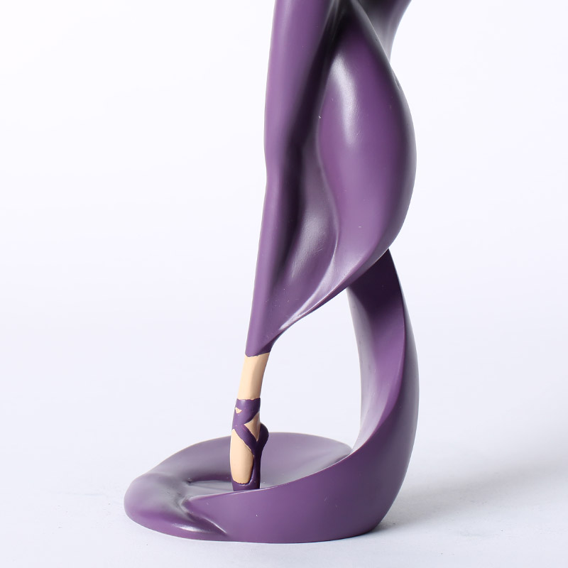 紫色芭蕾舞者 英式简约芭蕾舞首席女舞摆件 家居摆件 030045