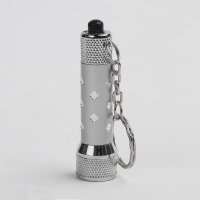 迷你便携式小手电筒 超强光 银色518-5电筒 铝合金小电筒 SBJP70