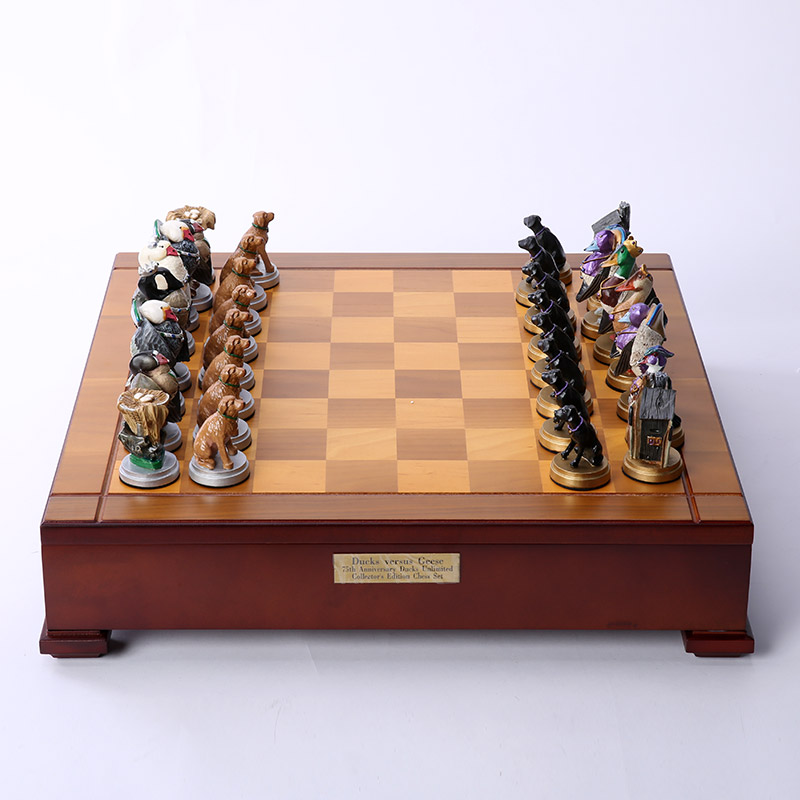 欧式客厅奢华摆件 样板间软装饰品摆件 咖啡色国际象棋 SRJ491