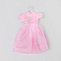 粉红色可爱公主裙小衣服擦手巾 ZN249