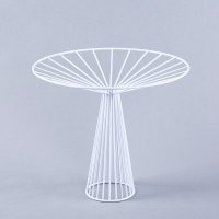 简约创意果盘摆件 白色铁艺果盘家居摆设装饰品摆件 SS057