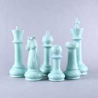 简约创意装饰国际象棋主题摆件六件套 绿色国际象棋家居摆设装饰品摆件 SS068