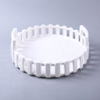 简约创意装饰果盘摆件 白色镂空果盆家居摆设装饰品摆件 SS0101