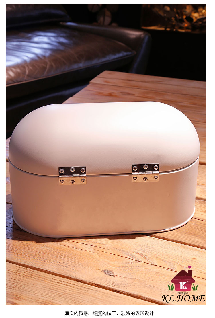 开利新款珍珠白药丸造型收纳盒简易翻盖面包箱零食收纳盒家居储物预售7