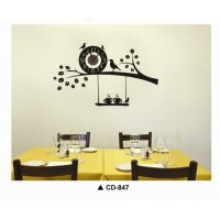 比翼鸟DIY墙贴钟