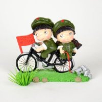 热销！ 大禹家喜革命爱情小兵结婚礼物树脂工艺品摆件七夕礼物DY9343