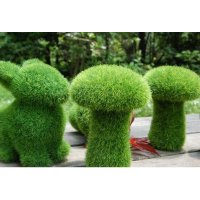 田园创意仿真绿色绿宝贝兔子摆件家居软装