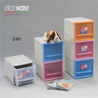 简约塑料抽屉式整理箱收纳箱E-641
