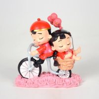 大禹正品树脂公仔新款小号阿二情史朝幸福出发婚庆居家摆件礼品DY9485