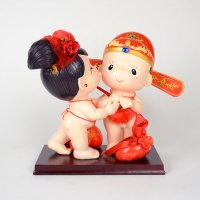 欢喜挑喜担大对摆件 创意家居工艺品DY9609