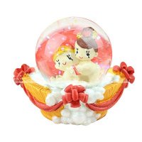 大禹家喜 树脂工艺礼品 婚庆摆件 结婚礼物甜蜜水球9626-9627