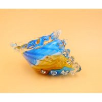 西式琉璃沙兰茶海螺造型摆件客厅卧室装饰