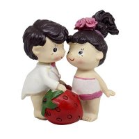结婚礼品西式小姬草莓摆件时尚创意家居用品送礼结婚礼物DY9677