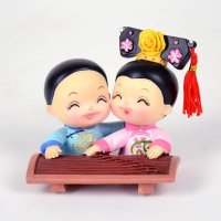 大禹树脂工艺摆件婚庆礼品新奇特礼物情人节小摆设DY9116