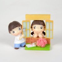 同桌的你-爱的告白 婚庆情侣娃娃树脂工艺品 装饰摆件DY9413