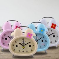 4寸打铃钟 金时达钟表 金属双打铃钟 卡通打铃钟 兔子打铃钟