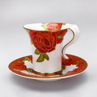 YM 欧式骨瓷咖啡杯套装 创意陶瓷 咖啡杯碟 英式红茶杯 欧式咖啡杯 4661CS