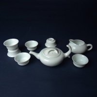 精品龙泉青瓷青波茶具8头半釉创意功夫茶具陶瓷茶具套装礼盒装10000349