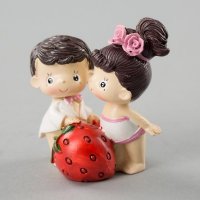 西式情侣甜密粉姬人物摆设树脂工艺品礼物9692