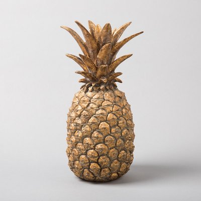 简约创意金菠萝装饰树脂水果摆件J6S21