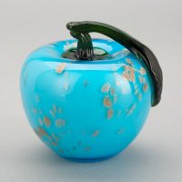 中式沙兰金星苹果琉璃桌面装饰摆件XSLPG