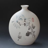唐韵B 纯手工简约水墨丹青陶艺摆件陶瓷摆件家居装饰摆件