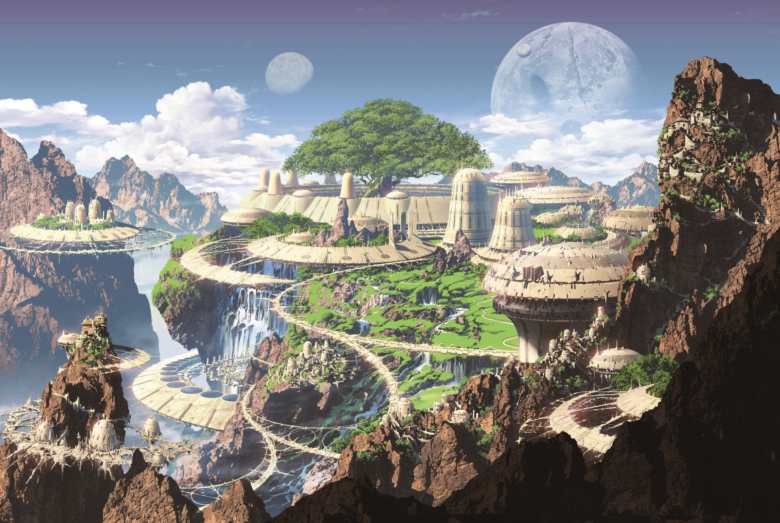 1000片高级杨木拼图-幻想风景系列2